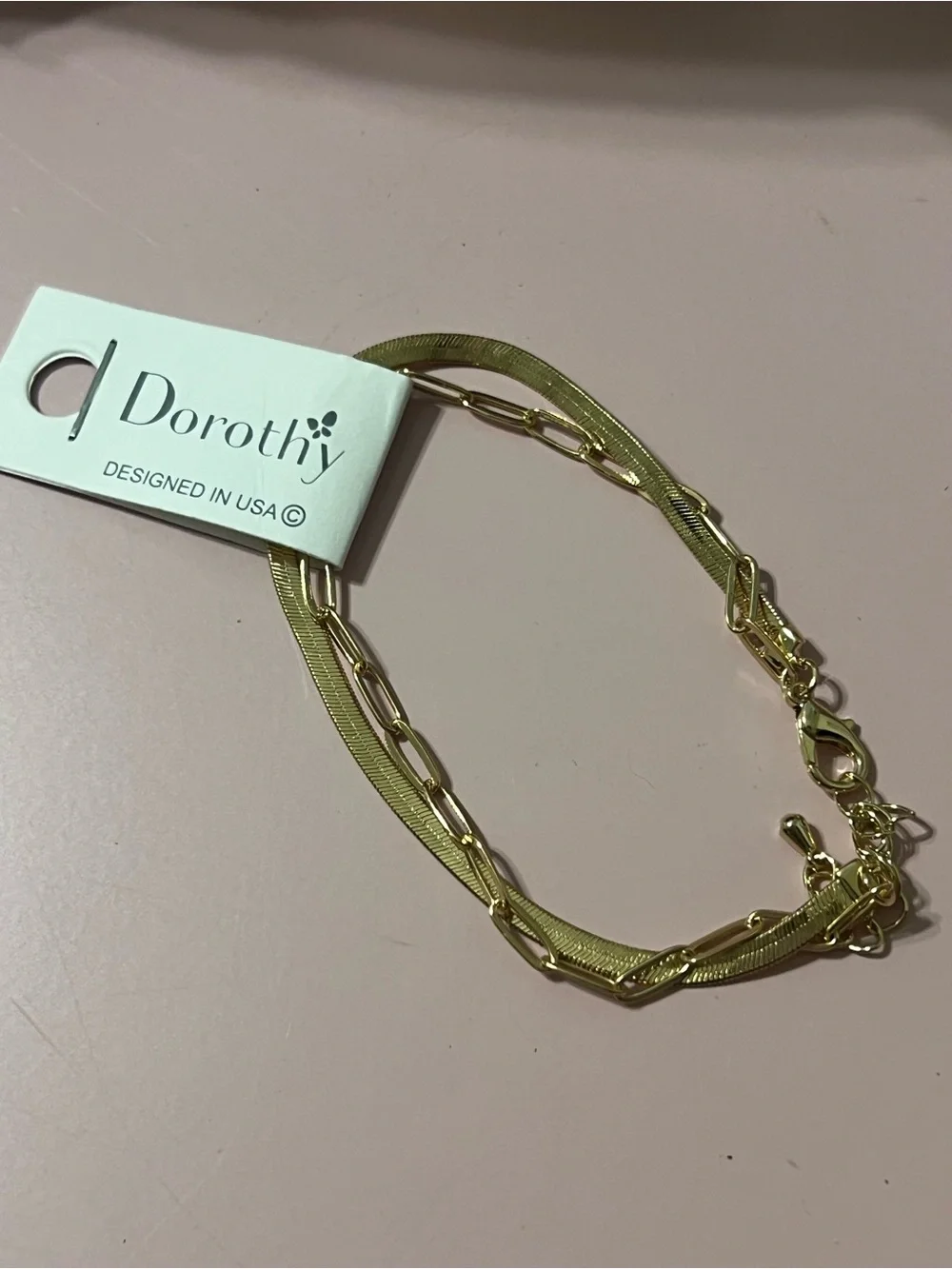Dorothy Gold-Tone Double Strand Bracelet